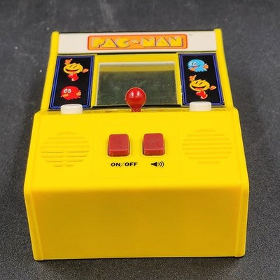 PAC-MAN Bandai Hand-Held Yellow Video Game 09521 Namco Tested Works 2"x4"