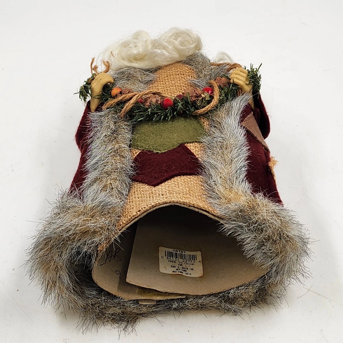 Kurt S Adler Santa Claus Figure 12" Vintage H3737 Holding Garland Tree Topper