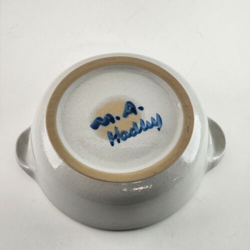 MA Hadley 1 Qt Covered Casserole Dish Bouquet Pattern Inside Bowl Plain Lid 6.5"