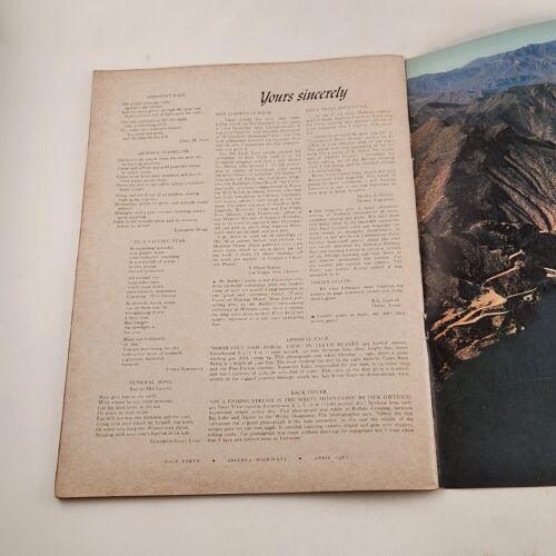 Arizona Highways 1961 April Edition Water and The Thirsty Land Ted Roosevelt Dam