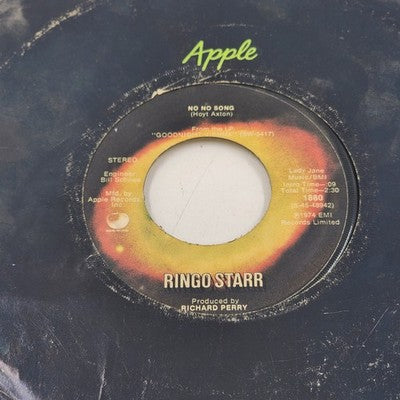 Ringo Starr – No No Song / Snookeroo 45 RPM Stereo Apple Records 1975 Pop Rock