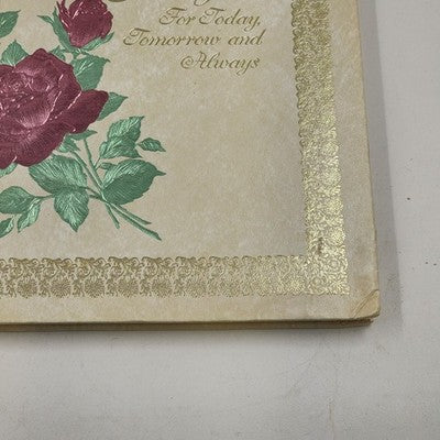 Treasured Thoughts For Today Tomorrow and Always a Hallmark Book 10.5" 1974 USA