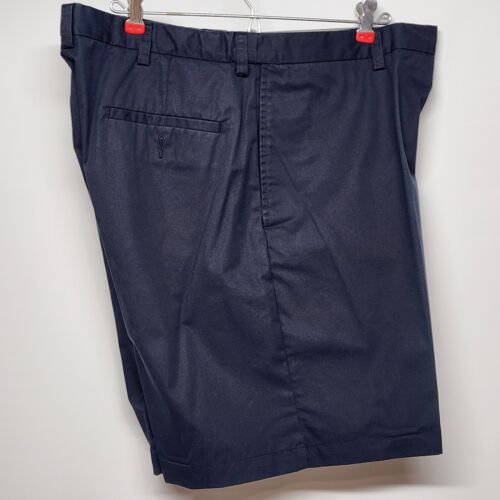Haggar Men's Blue Golf Walking Shorts Cotton Size 36 Adjustable Waist 8" Inseam