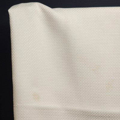 Soft Off White Tablecloth with Waffle Woven Weave Pattern 51" x 71" Rectangle