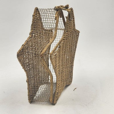 Basket Box Storage 10"Star Shape Large Hanging Wicker Natural Wood Color Weaving