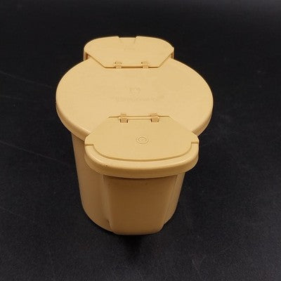 Tupperware Harvest Beige Gold Tupperware Sugar Bowl with Flip Lid 577-10 Vtg USA