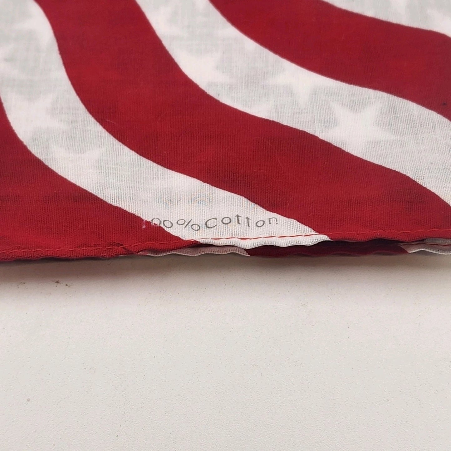ZANheadgear Bandanna USA Wavy American Flag Cotton 22"x22" One Size NOS
