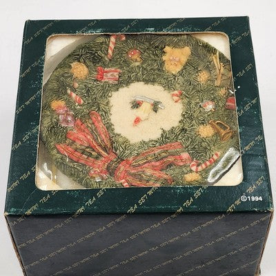 Popular Imports TS291 8pc Mini Tea Set Family Bears Christmas Polystone Resin