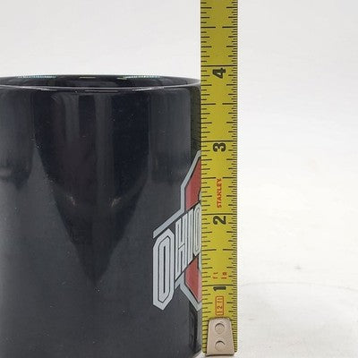 Ohio State University Black Coffee Mug Tea Cup Buckeyes Block O Logo NCAA Gift