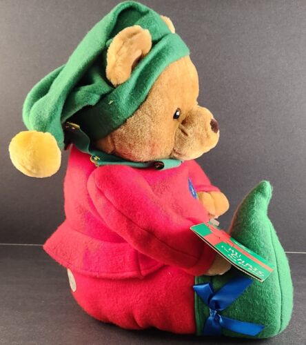 Hallmark Chris the Elf Bear Santa's Workshop #25 Stuffed Plush Teddy Bear