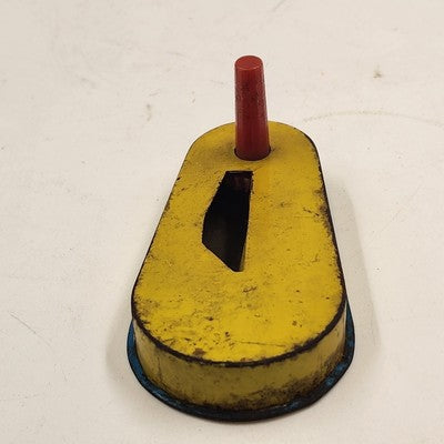 Set of 3 Tin Litho Toy Noisemakers 4.5" Circus Party Grinders 1940s Vintage