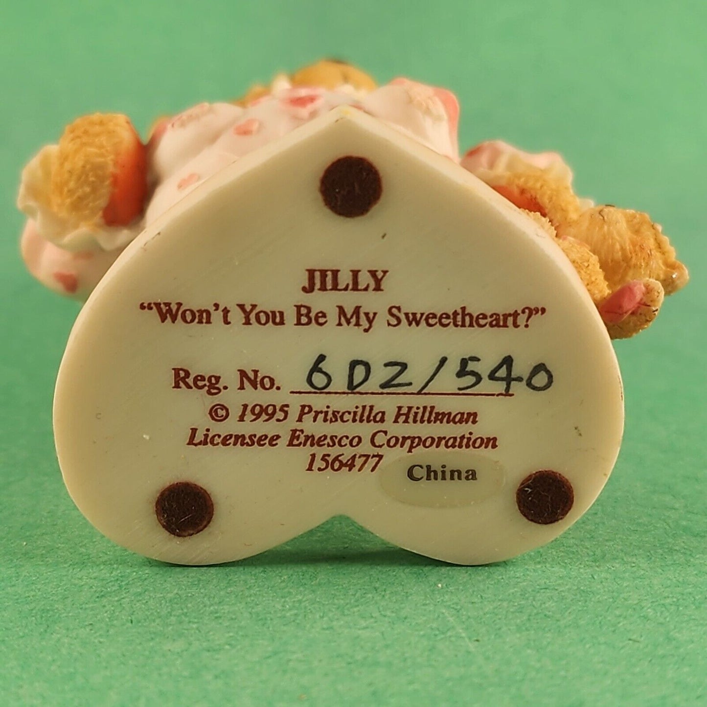 Cherished Teddies Jilly Porcelain Figurines by Enesco Corp 1995 China
