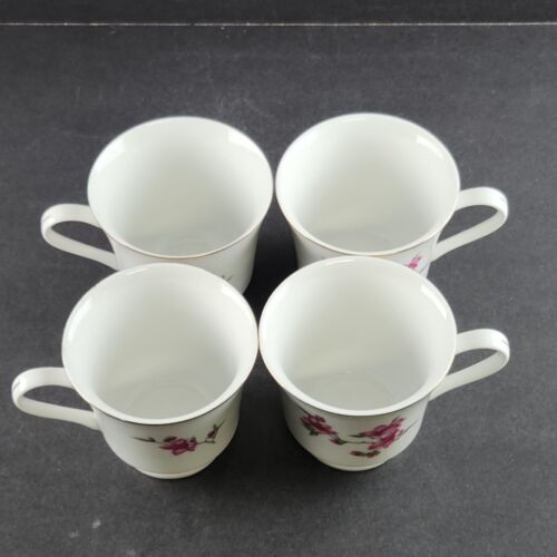 4 Place Settings Tangshan China Dinner Bread Plate Cup Saucer Plus Sugar Creamer