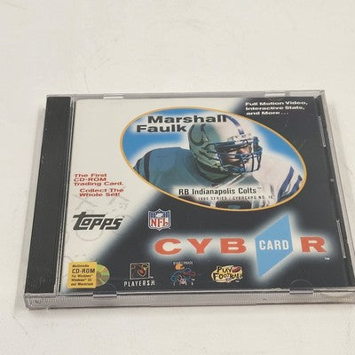 3 Topps NFL 1996 Cyber Card CD Sealed Marshall Faulk Eric Metcalf Darrell Green