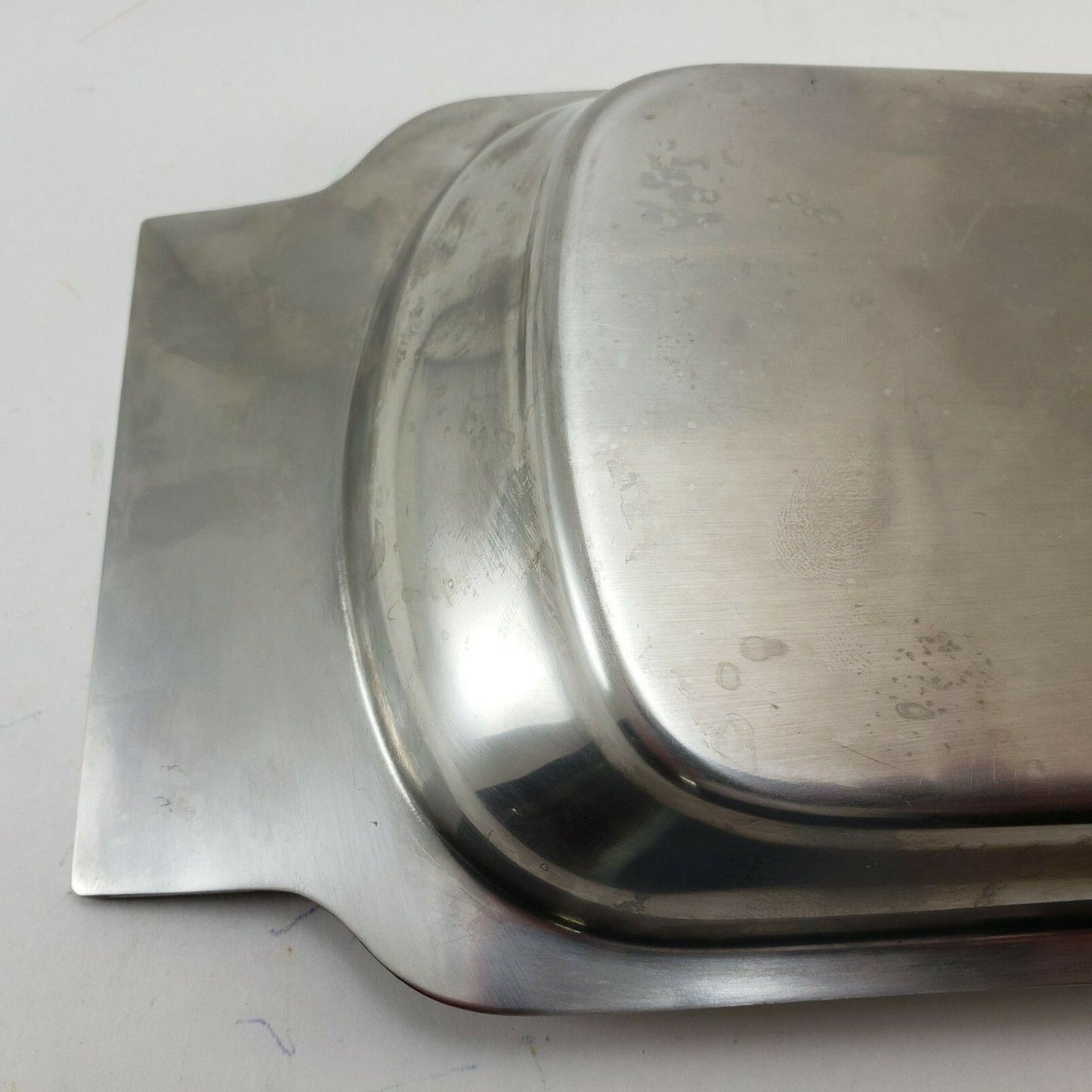 International Decorator 18-8 Stainless Set Vintage Covered Butter Dish Relish