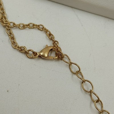 Plunder Gold Tone w Multicolor & Clear Faceted Rhinestone Necklace & Earring Set