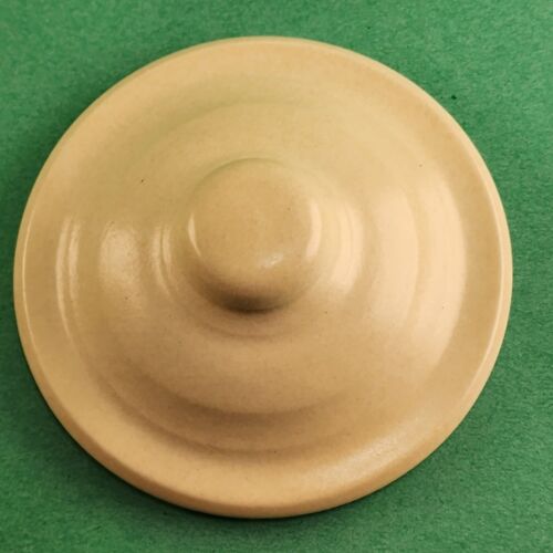 Pfaltzgraff Village 70 Bean Pot w Lid Tan with Brown 7"x 6¾" USA Vintage