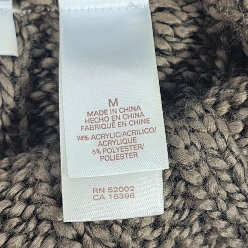 Gray Open Knit Pullover Sweater Acrylic JH Collectibles Women Medium Vintage