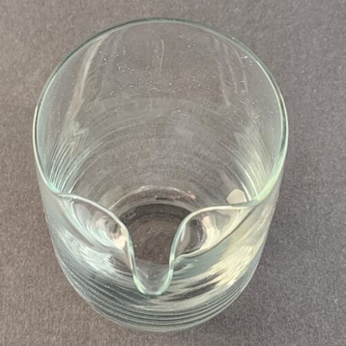 Pour Spout Carafe for Cocktails Martinis Barware Clear Glass No Pattern 6"