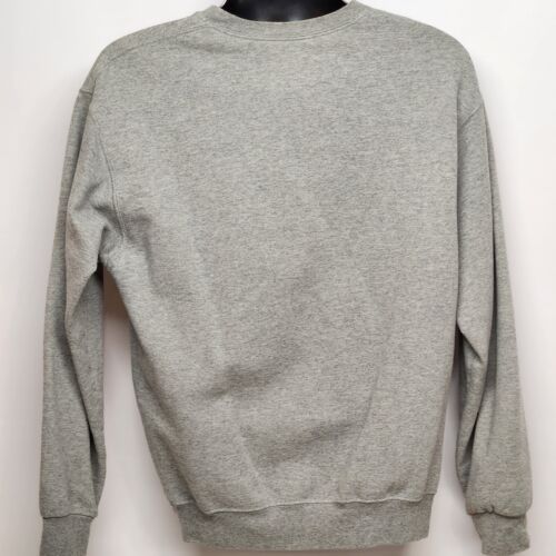 Fruit Of The Loom Gray Crewneck Sweatshirt Men's Large Plain Fleece Ragland