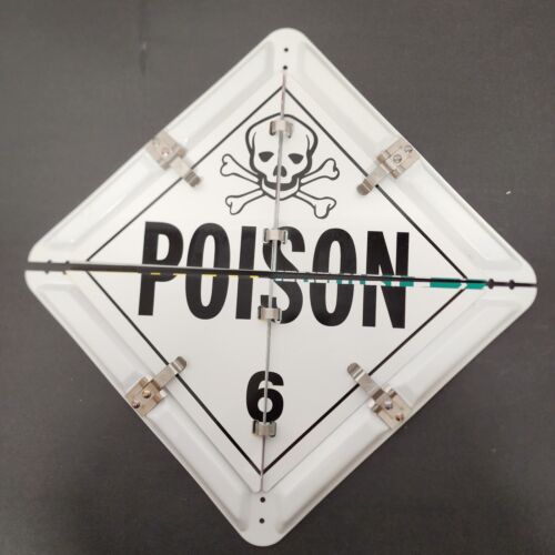 8 Legend DOT Placard Sign Aluminum Self Contained Split Panel for Roll-up Doors