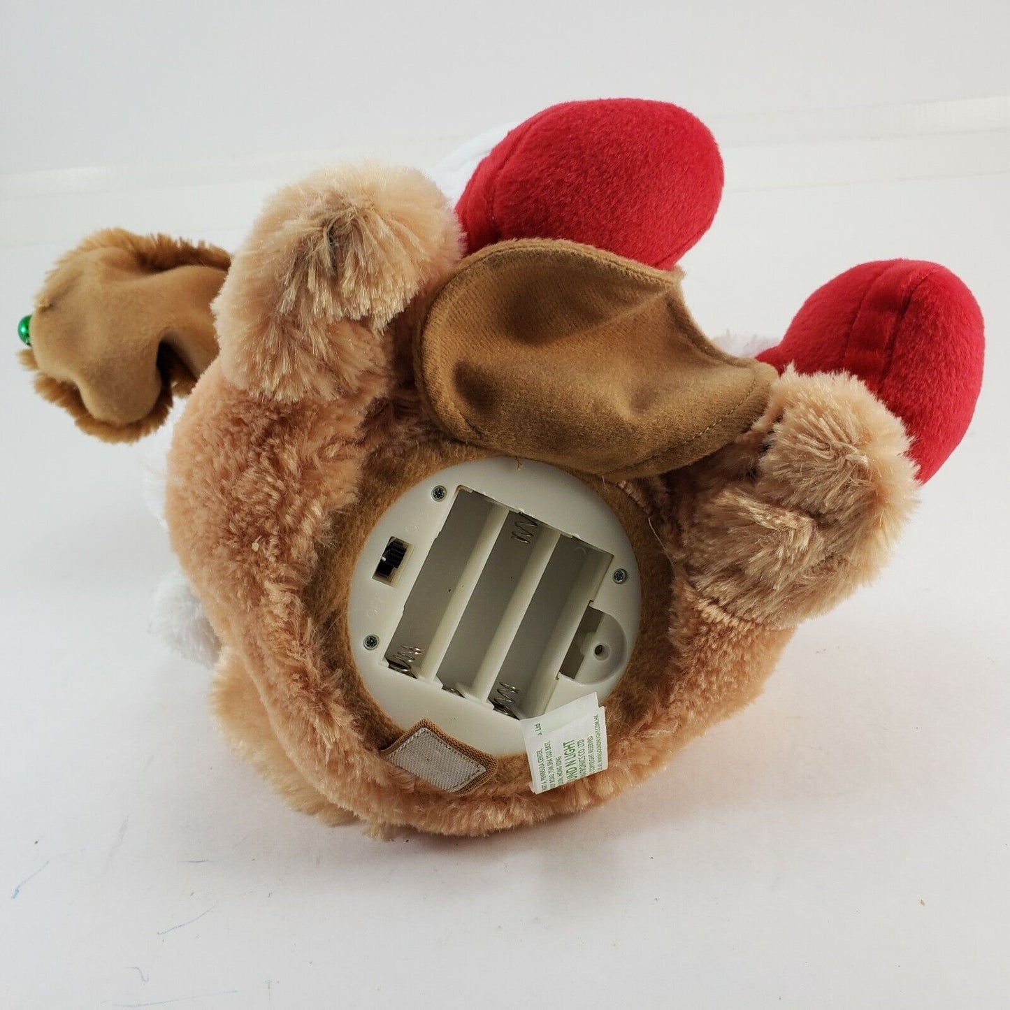 Animated Christmas Plush Dog Sings I Feel Good Sound N Light Animatronics 2010