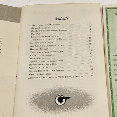 1955 Pontiac Owner's Guide Manual Star Chief Chieftain Wagon Original