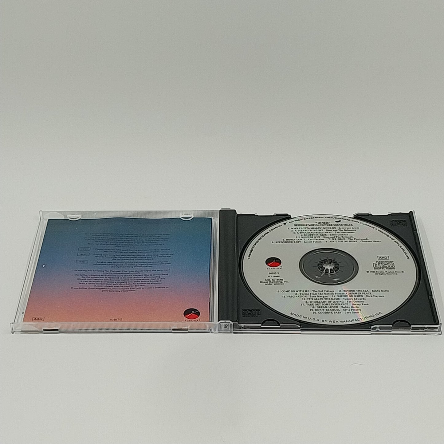 DINER Original Motion Picture Soundtrack Audio CD 1982 Double LP Elektra Records