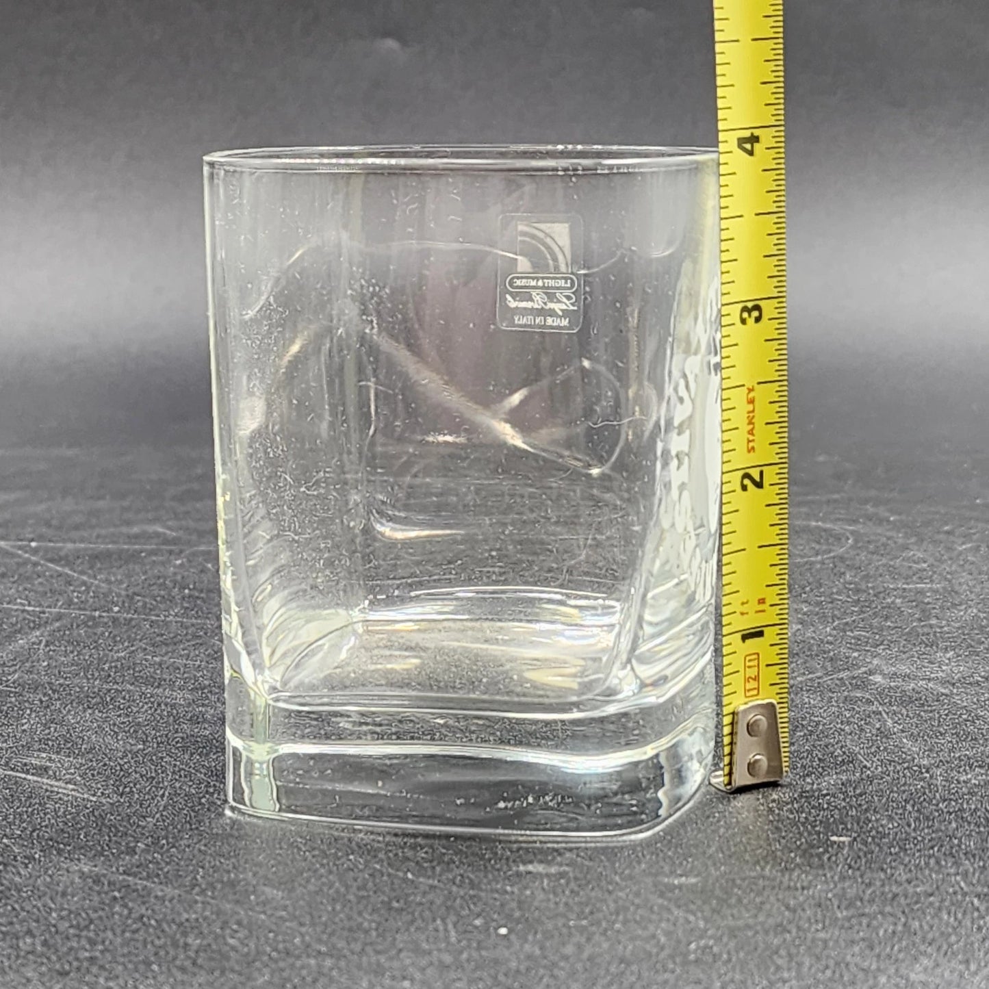 Luigi Bormioli Strauss Double Old Fashioned Glasses 12oz Clear Crystal Strawberry Fest