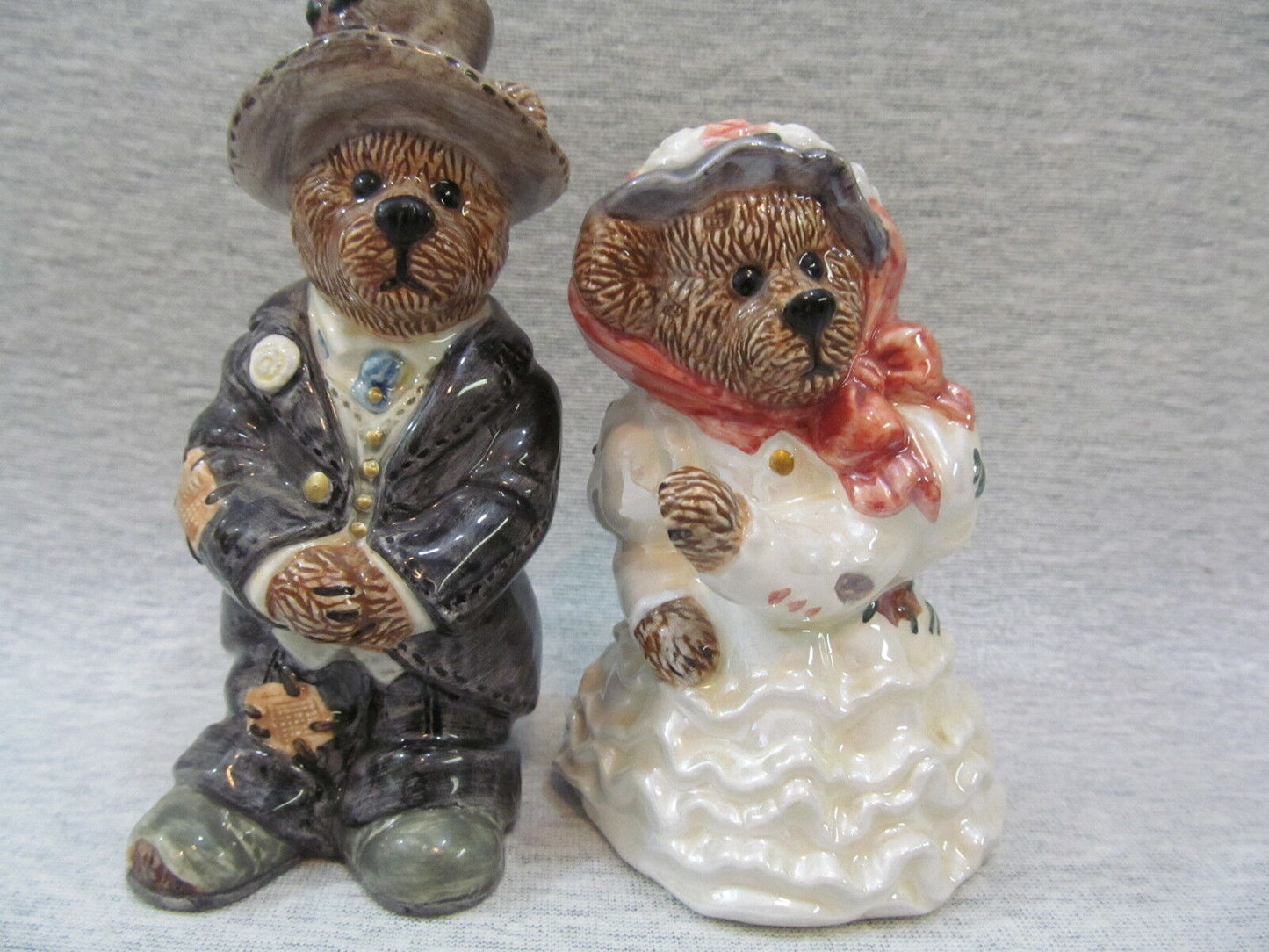 Boyd's Bears Grenville Beatrice True Love Salt Pepper In Box #390022 Bride Groom
