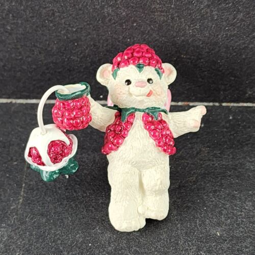 3 Hallmark Keepsake Fairy Berry Bears Ornaments Strawberry Blueberry & Raspberry