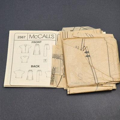 McCall's 2567 Vtg Sewing Pattern 2000 Uncut Misses Shirt Skirt Pants Size B 8-12