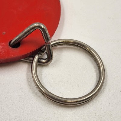 Betty Boop Red Round Keychain Keyring Rubber Disk 2.5" 1995 Vintage Hearst