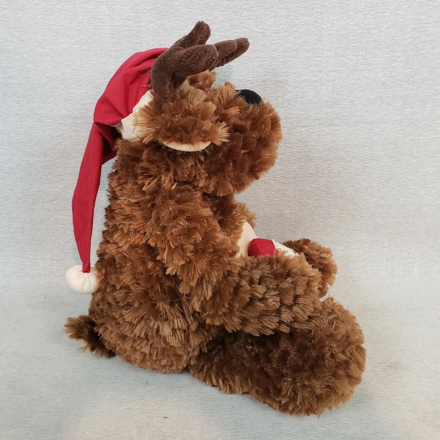Pier 1 Imports Plush Moose 19” Christmas Shelf Sitter Stuffed Reindeer Soft Toy