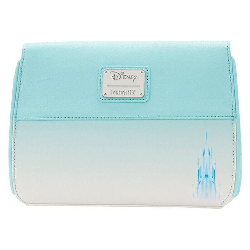 Loungefly Disney Frozen Elsa Snowflake Glitter Crossbody Bag Purse Exclusive NWT