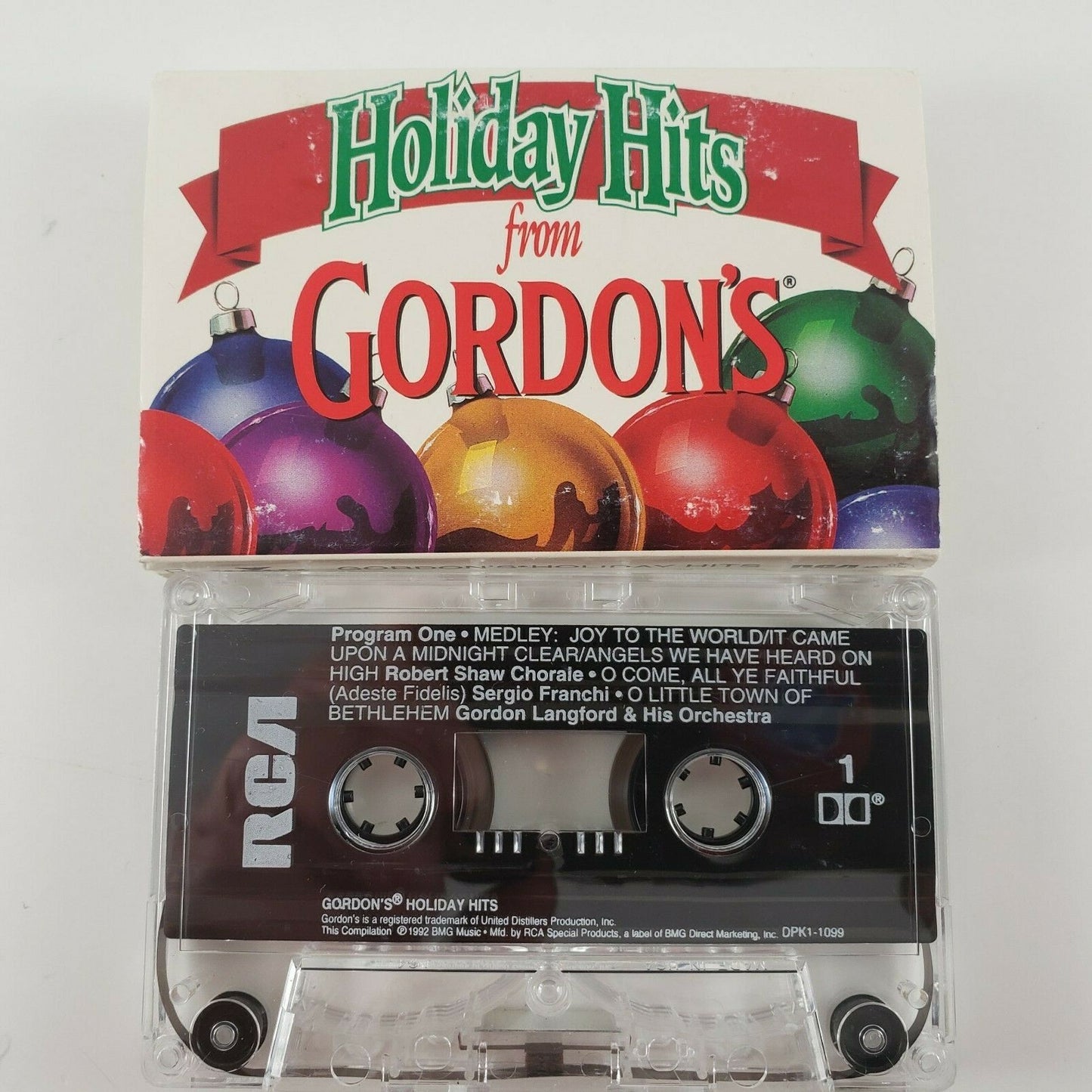 Cassette Tape by Robert Shaw Chorale Holiday Hits Gordon's BMG Christmas Music