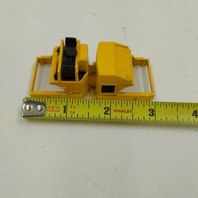 Hot Wheels 69 Road Steam Roller Diecast Car Toy 3" Yellow Vintage 1986 Malaysia