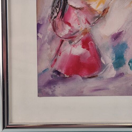 La Campania de Esperanza BELL OF HOPE Framed Matted Print by Ted DeGrazia 12x9