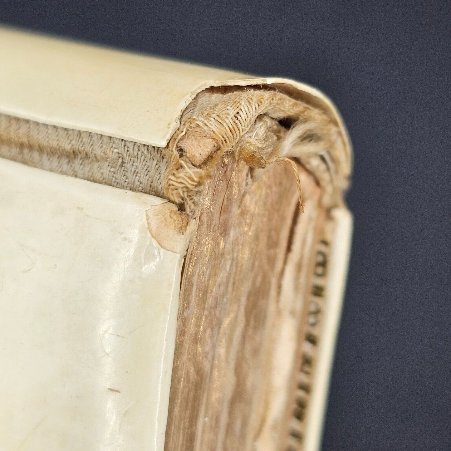 2 Antique 1899 Miniature Prayer Books Holy German Leather Catholic Christian