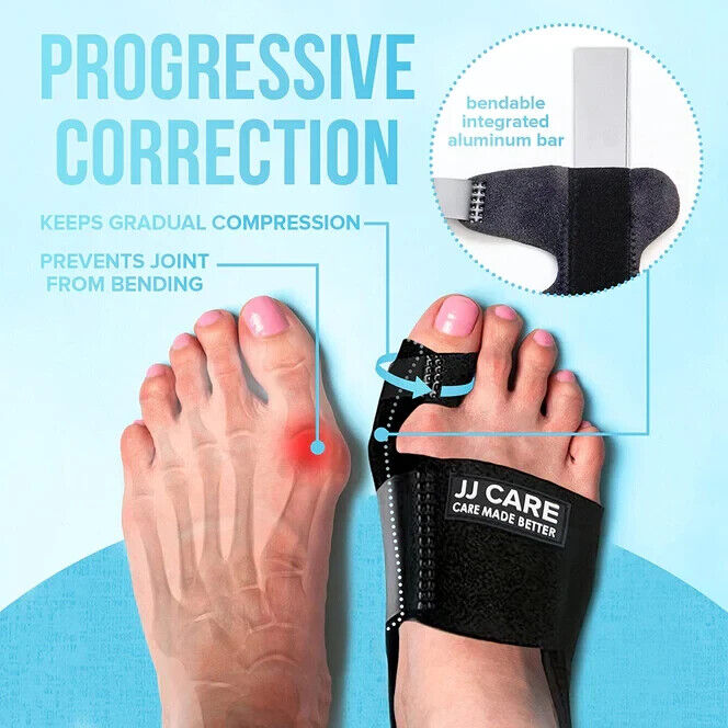 New JJ Care Bunion Corrector Non Surgical 1 Pair Reduces Pain and Discomfort