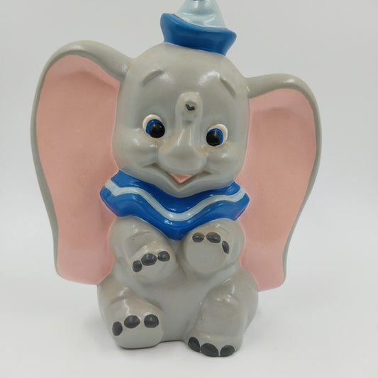 Dumbo Elephant Ceramic Figure Walt Disney Productions Hand Painted Mold VTG