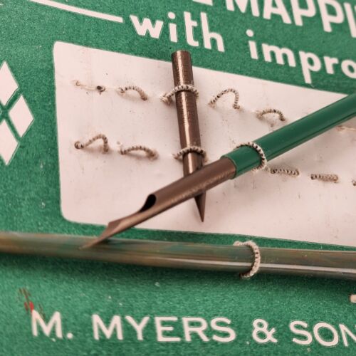Barrel Fountain Mapping Pen Tips on Original Card Includes 2 Pen Handles
