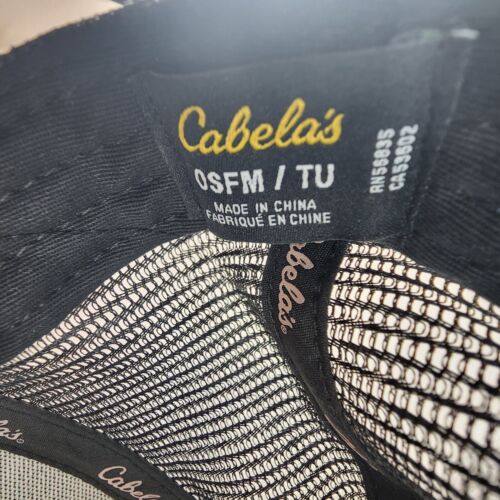 Baseball cap Cabela's Fishing Sporting Goods Cotton Black Mesh Adjustable One Sz