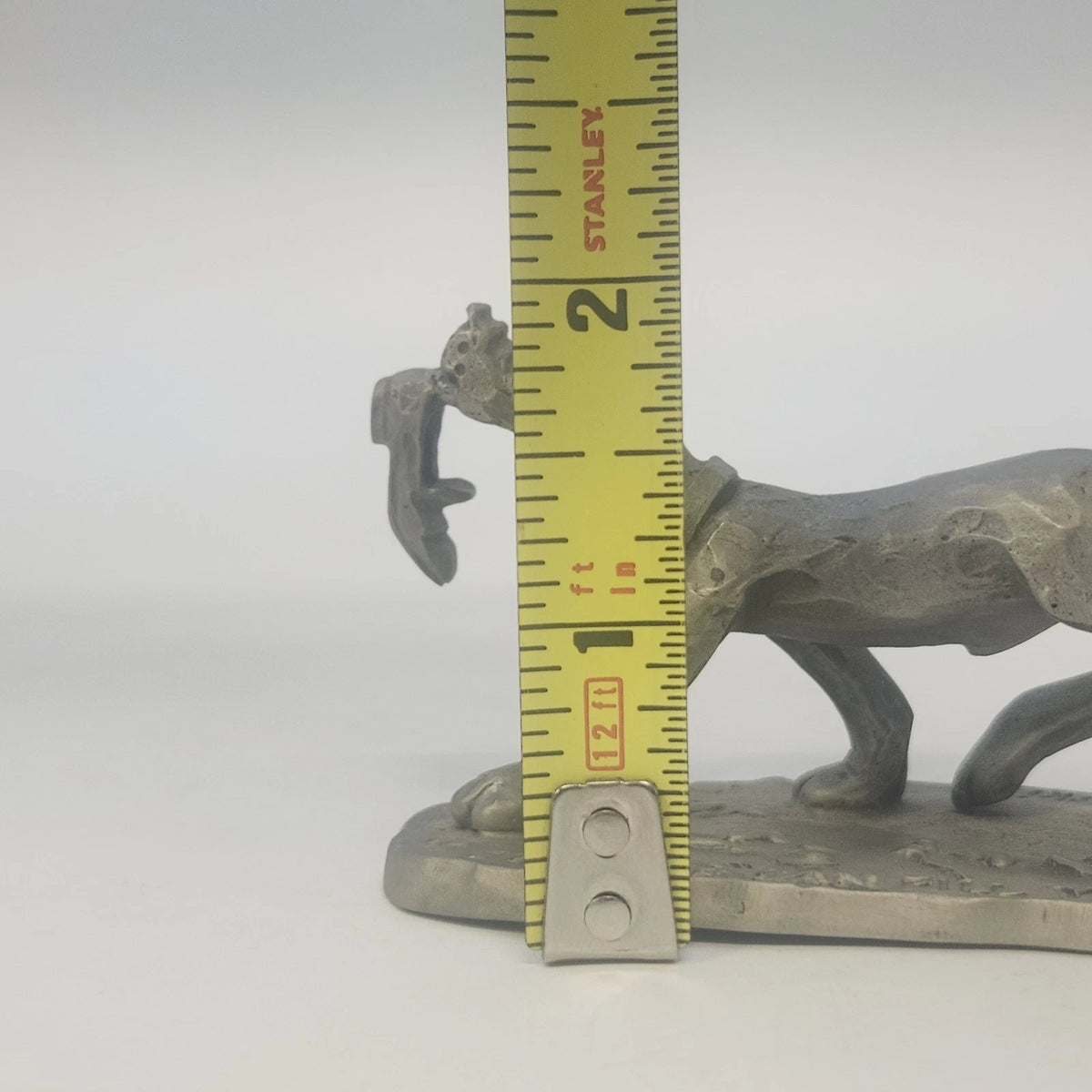 Hallmark Little Gallery Dog Shoe Fine Pewter Figurine Kraczkowski 1975 Vintage