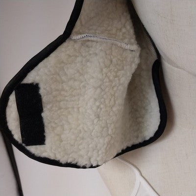 Weldas Hard Hat Cover Liner Winter Blue Sherpa Lined Extra Long Nape 100% Cotton
