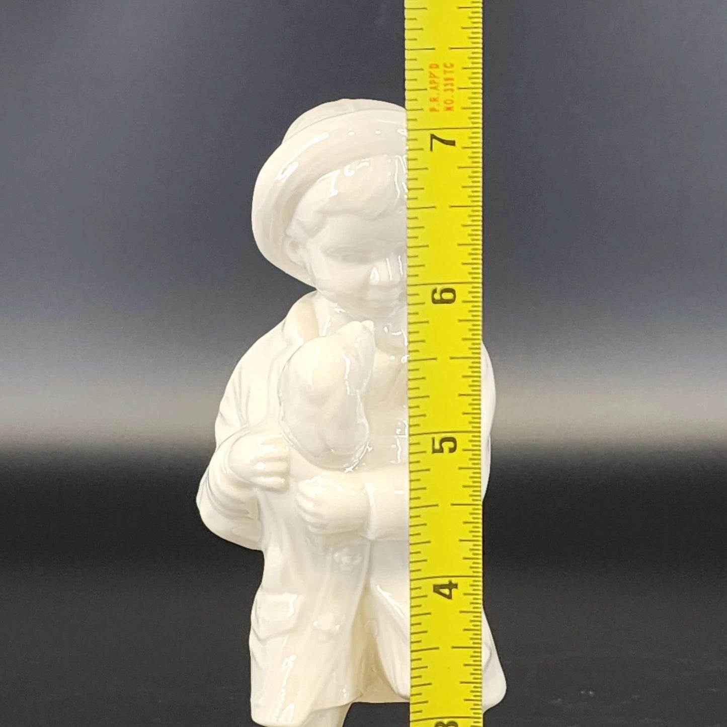 Lenox Rainy Day Friends Figurine Boy & Dog Gold Trim Jeweled 7" 1994 Vintage