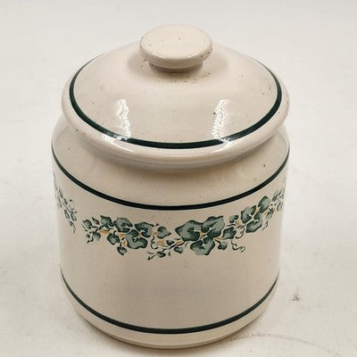 Corelle Coordinates Callaway Ivy Small 5" Canister Jar with Lid China Stoneware