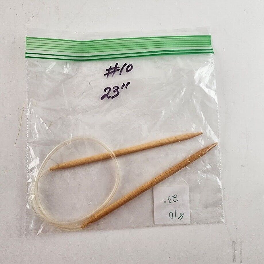 Circular Knitting Needle Bamboo Plastic Metal Size 8 - Size 15 Length 16" - 32"