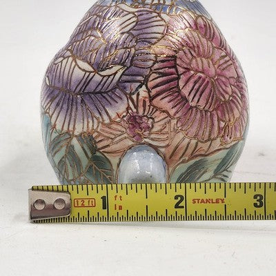 Ethan Allen Home Collection Bunny Rabbit Ceramic Multicolor Floral 5" x 4" x 3"