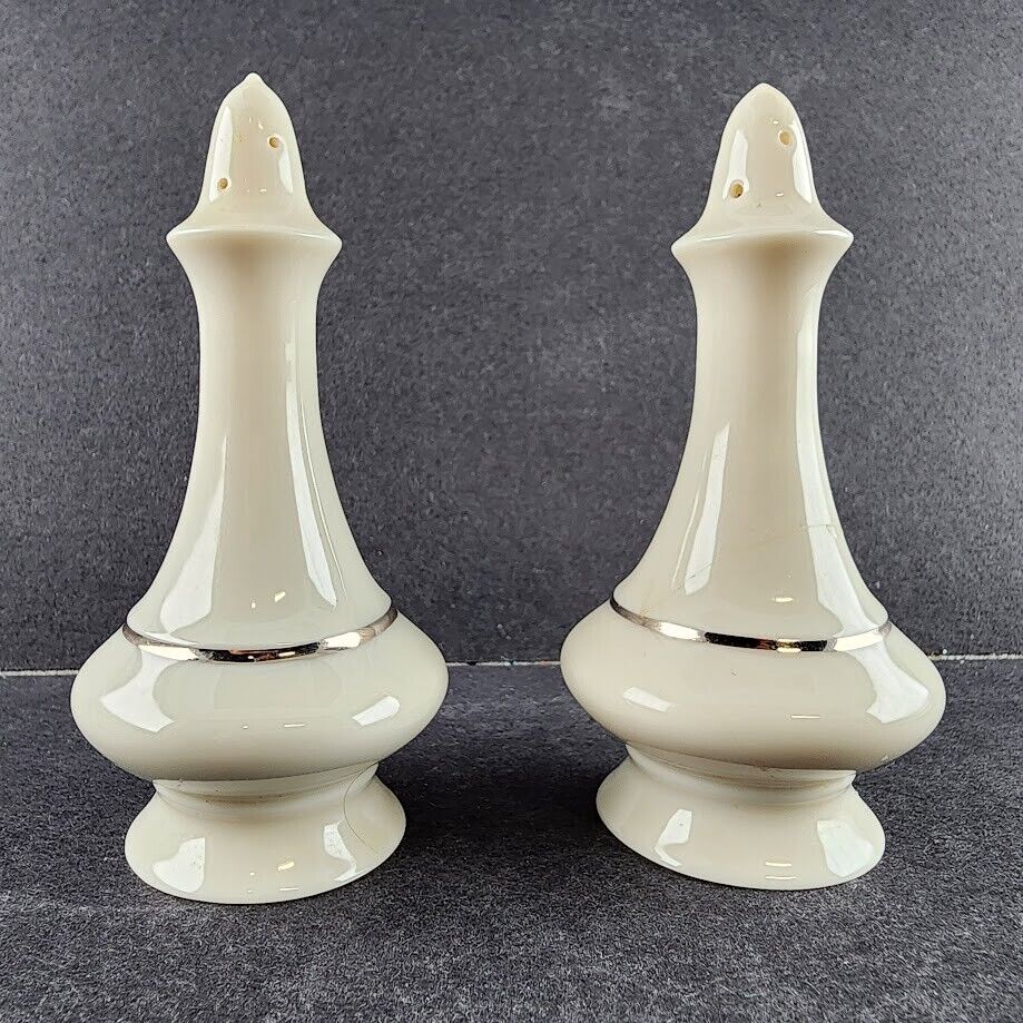 Lenox Montclair China USA Vintage Components Elegant Cream Colored Platinum Trim
